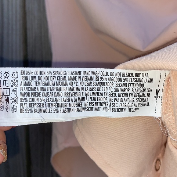 Gently Used Light Pink Forever 21 3/4 Sleeve Body Suit - Picture 10 of 12